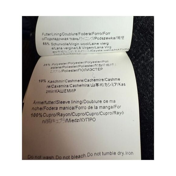 BOSS Hugo Boss Grey Car Coat Men's Sz. 38R - Picture 8 of 10